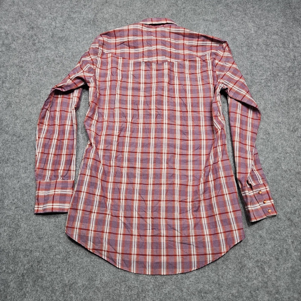 VINTAGE Karman Western Pearl Snap Shirt Small Ranch Wear Lightweight Rodeo - Picture 5 of 9